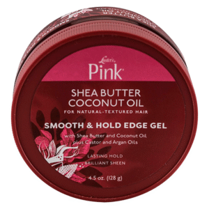 Luster's Pink Shea Butter Coconut Oil Smooth & Hold Edge Gel – 128 g